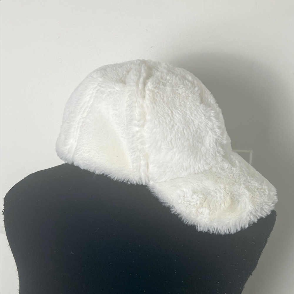 Studio White Funky Plush Women's Baseball Cap Hat
